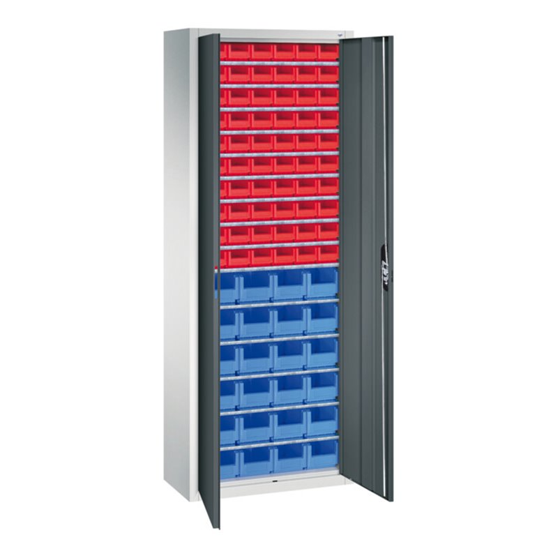 C+P Magazinschrank Serie 13, 1980x700x300mm, 7035/7016