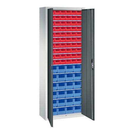 C+P Magazinschrank Serie 13, 1980x700x300mm, 7035/7016