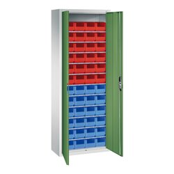 C+P Magazinschrank Serie 13, 1980x700x300mm, 7035/6011