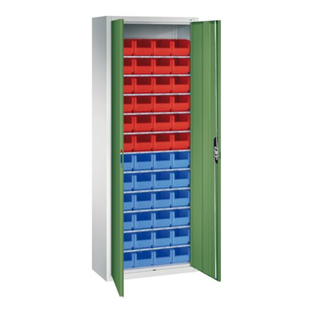 C+P Magazinschrank Serie 13, 1980x700x300mm, 7035/6011