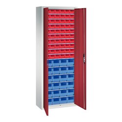 C+P Magazinschrank Serie 13, 1980x700x300mm, 7035/3003