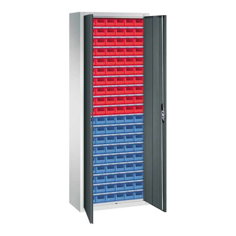 C+P Magazinschrank Serie 13, 1980x700x300mm, 7035/7016