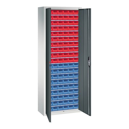 C+P Magazinschrank Serie 13, 1980x700x300mm, 7035/7016