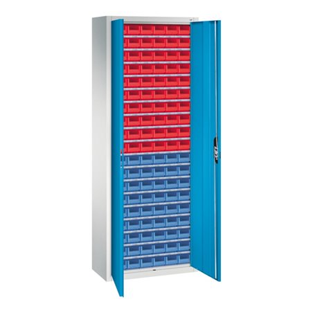 C+P Magazinschrank Serie 13, 1980x700x300mm, 7035/5012