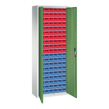 C+P Magazinschrank Serie 13, 1980x700x300mm, 7035/6011