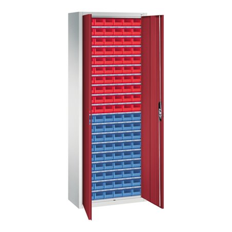 C+P Magazinschrank Serie 13, 1980x700x300mm, 7035/3003