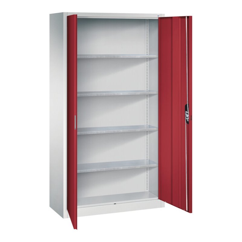C+P Magazinschrank Serie 13, 1980x1000x420mm, 7035/3003