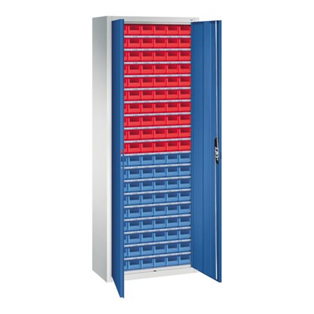 C+P Magazinschrank Serie 13, 1980x700x300mm, 7035/5010