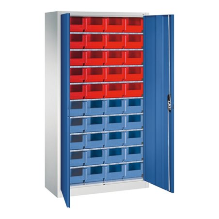 C+P Magazinschrank Serie 13, 1980x1000x420mm, 7035/5010