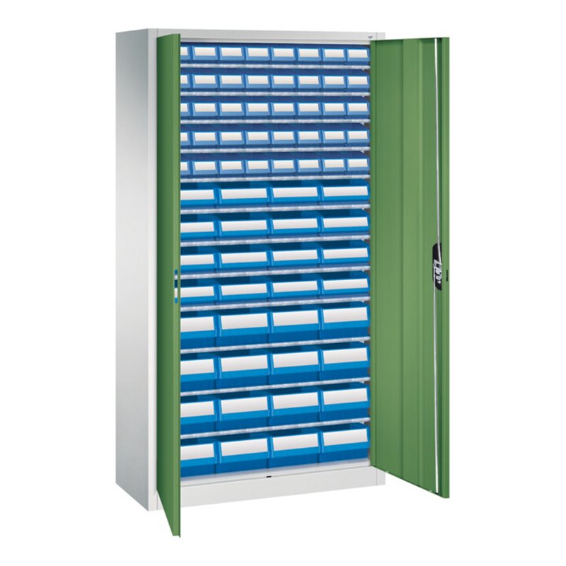 C+P Magazinschrank Serie 13, 1980x1000x420mm, 7035/6011