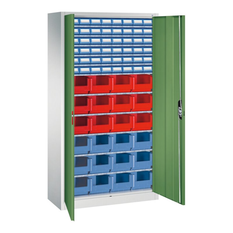 C+P Magazinschrank Serie 13, 1980x1000x420mm, 7035/6011