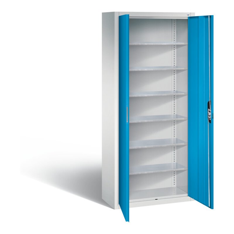 C+P Magazinschrank Serie 13, 1690x700x300mm, 7035/5012