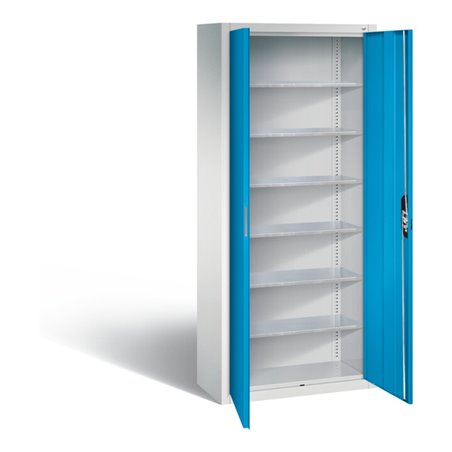C+P Magazinschrank Serie 13, 1690x700x300mm, 7035/5012