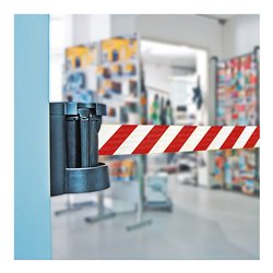 Moravia Wandgurt MORION rot/weiß schraffiert