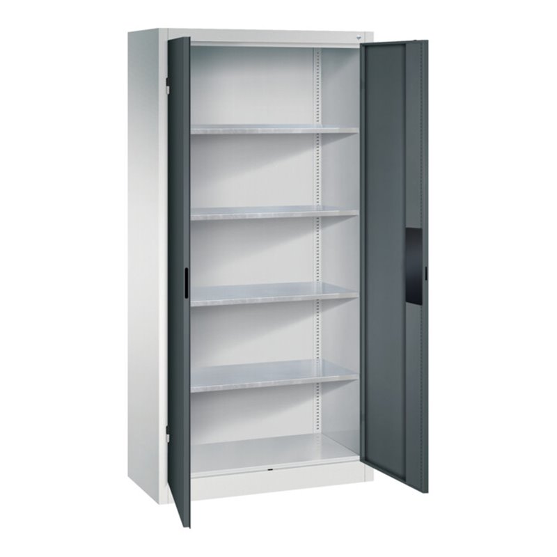 C+P Schwerlastschrank Acurado, 1950x930x400mm, 7035/7016