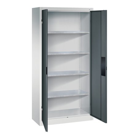C+P Schwerlastschrank Acurado, 1950x930x400mm, 7035/7016