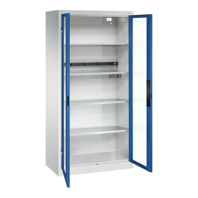 C+P Akkuladeschrank Acurado, 1950x930x500mm, 7035/5010