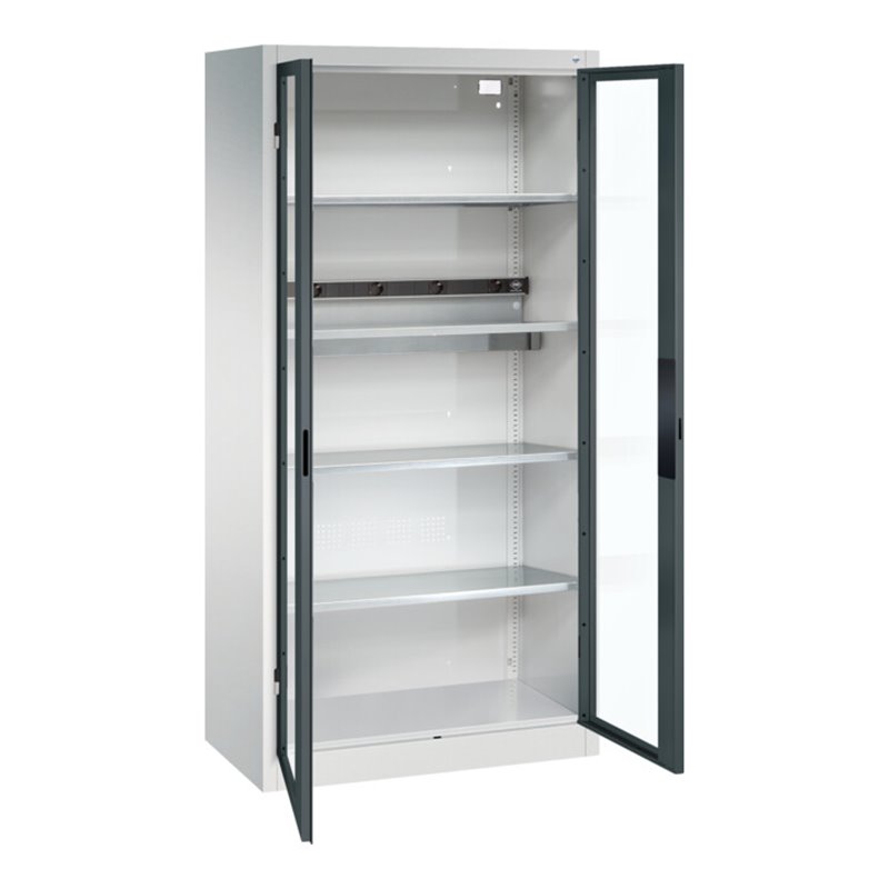 C+P Akkuladeschrank Acurado, 1950x930x500mm, 7035/7016