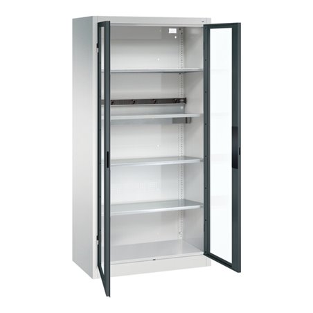 C+P Akkuladeschrank Acurado, 1950x930x500mm, 7035/7016