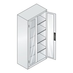 C+P Akkuladeschrank Acurado, 1950x930x500mm, 7035/7016