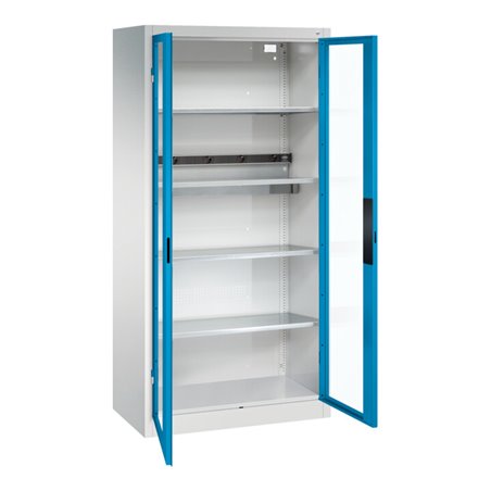 C+P Akkuladeschrank Acurado, 1950x930x500mm, 7035/5012