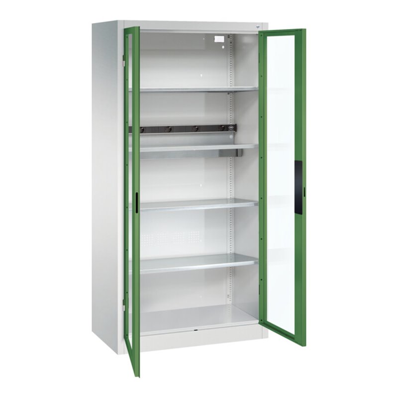 C+P Akkuladeschrank Acurado, 1950x930x500mm, 7035/6011