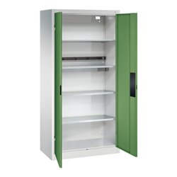 C+P Akkuladeschrank Acurado, 1950x930x500mm, 7035/6011