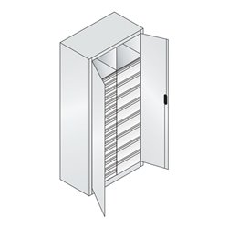C+P Werkzeugschrank Acurado, 1950x930x500mm, 7035/6011