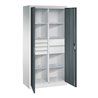C+P Werkzeugschrank mit Schubladen Acurado, 1950x930x500mm, 7035/7016