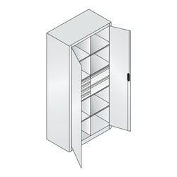 C+P Werkzeugschrank mit Schubladen Acurado, 1950x930x500mm, 7035/7016