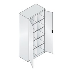 C+P Werkzeugschrank Acurado, 1950x930x500mm, 7035/5010