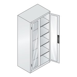 C+P Werkzeugschrank Acurado, 1950x930x600mm, 7035/5012