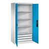 C+P Schwerlastschrank mit Schubladen Acurado, 1950x930x600mm, 7035/5012
