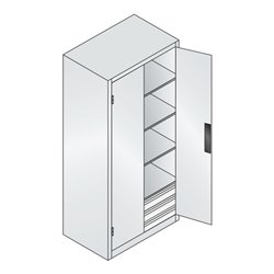 C+P Schwerlastschrank mit Schubladen Acurado, 1950x930x600mm, 7035/3003