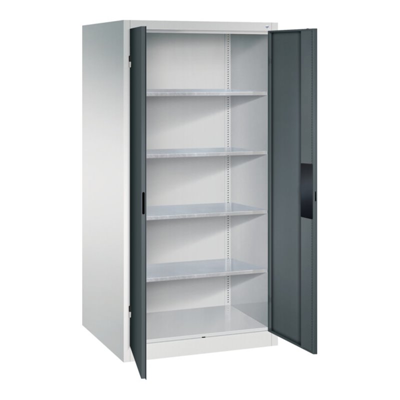 C+P Schwerlastschrank Acurado, 1950x930x800mm, 7035/7016