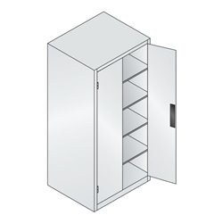 C+P Schwerlastschrank Acurado, 1950x930x800mm, 7035/7016