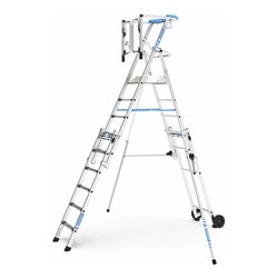 Zarges ZAP Masterflex Plus S - Teleskop-Plattformleiter 9 Stufen