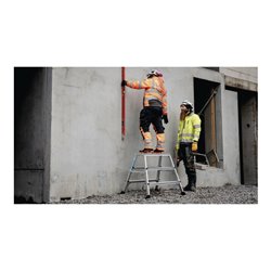 Zarges XLstep P - Podest breit 2 x 3 Stufen