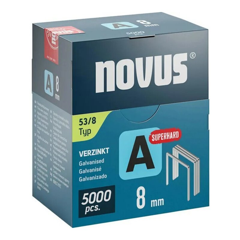 Feindrahtklammer A Typ 53/8 mm ST Novus VE à 5000 Stück