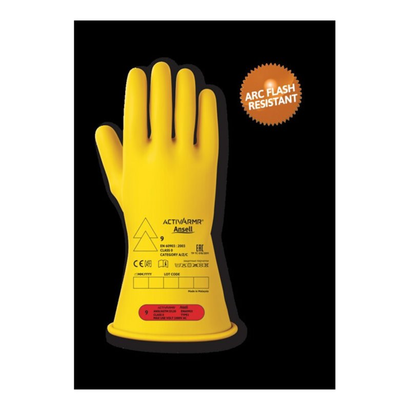 Isolierhandsch. ActivArmr Kat.III, gelb/gelb RIG014Y, Gr. 10 Ansell