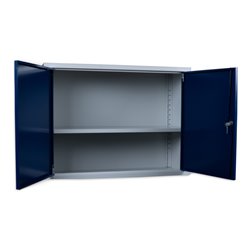 STIER Wandschrank, sichere & platzsparende Aufbewahrung, blau