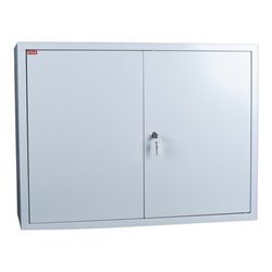 STIER Wandschrank, sichere & platzsparende Aufbewahrung, grau