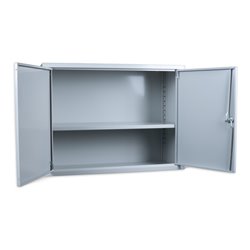 STIER Wandschrank, sichere & platzsparende Aufbewahrung, grau