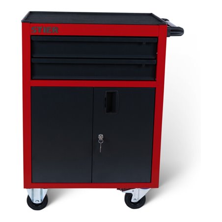 STIER Werkstattwagen Basic Kompakt, leer, mit Kunststoffabdeckung