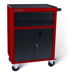 STIER Werkstattwagen Basic Kompakt, leer, mit Kunststoffabdeckung