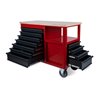 STIER Fahrbare Werkbank Open Space, 11 Schubladen