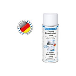 WEICON Keramik Schweißschutzspray, silikonfreie Schutzbeschichtung mit hohem Feststoffanteil, 400 ml, weiß