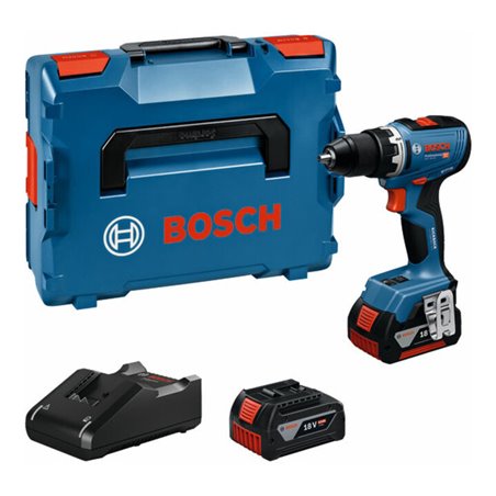 Bosch Akku-Bohrschrauber GSR 18V-65 mit 2 x Akku GBA 18V 5.0Ah, L-BOXX 136