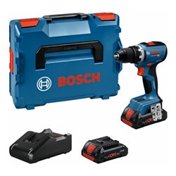 Bosch Akku-Bohrschrauber GSR 18V-65 mit 2 x Akku ProCORE18V 4.0Ah, L-BOXX-Koffer
