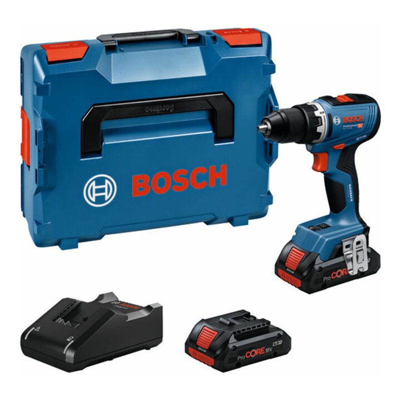 Bosch Akku-Bohrschrauber GSR 18V-65 mit 2 x Akku ProCORE18V 4.0Ah, L-BOXX-Koffer